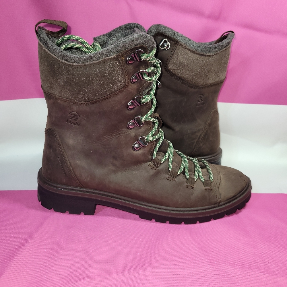 KAMIK Rogue Hiker Brown Leather Hiking Boot size 10